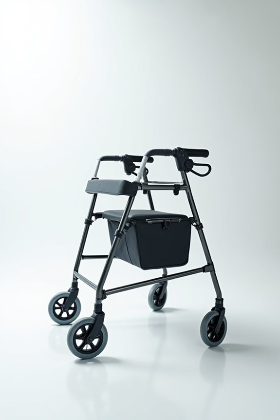 stable walkers with brakes