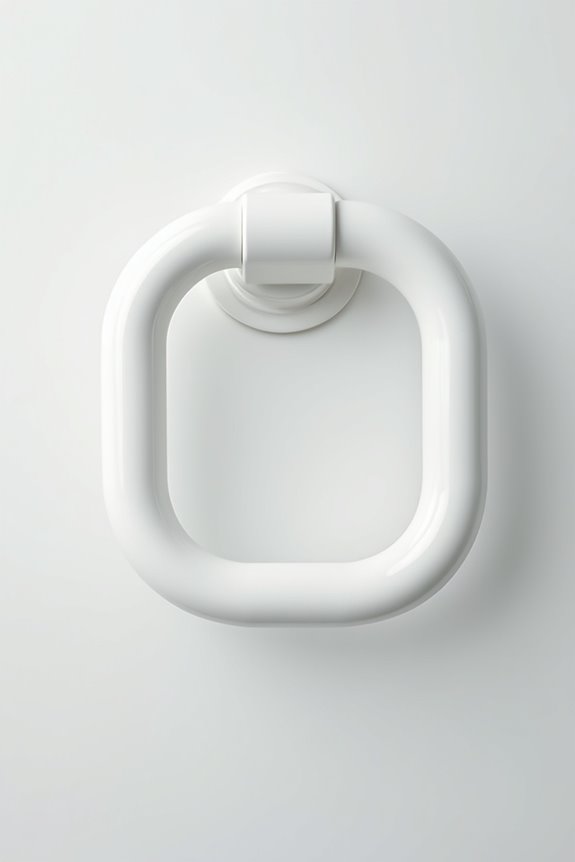 stylish and secure bathroom handles