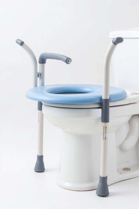toilet support frame considerations