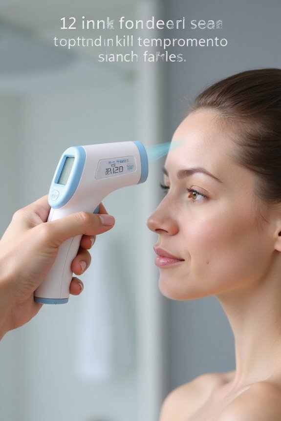 accurate forehead thermometer positioning