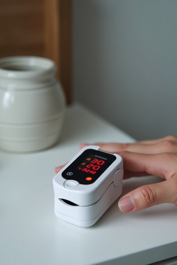 oxygen saturation and heart rate