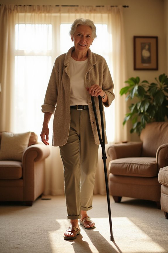 safe quad cane usage