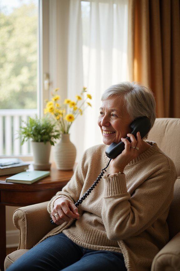 using amplified cordless phone